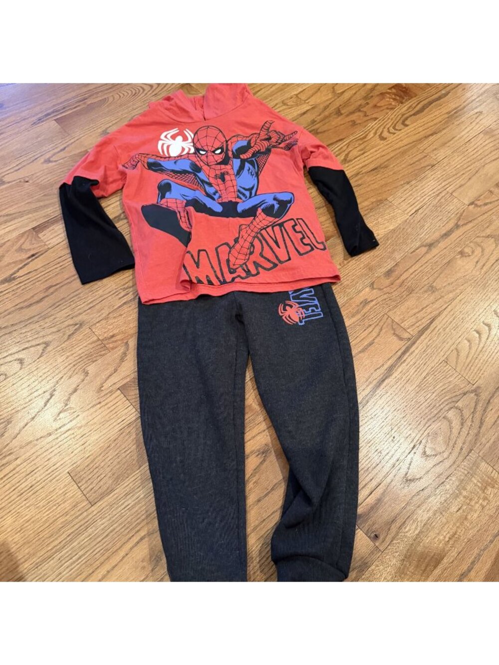 Marvel Boys SIze 6 Jogger Set Spiderman